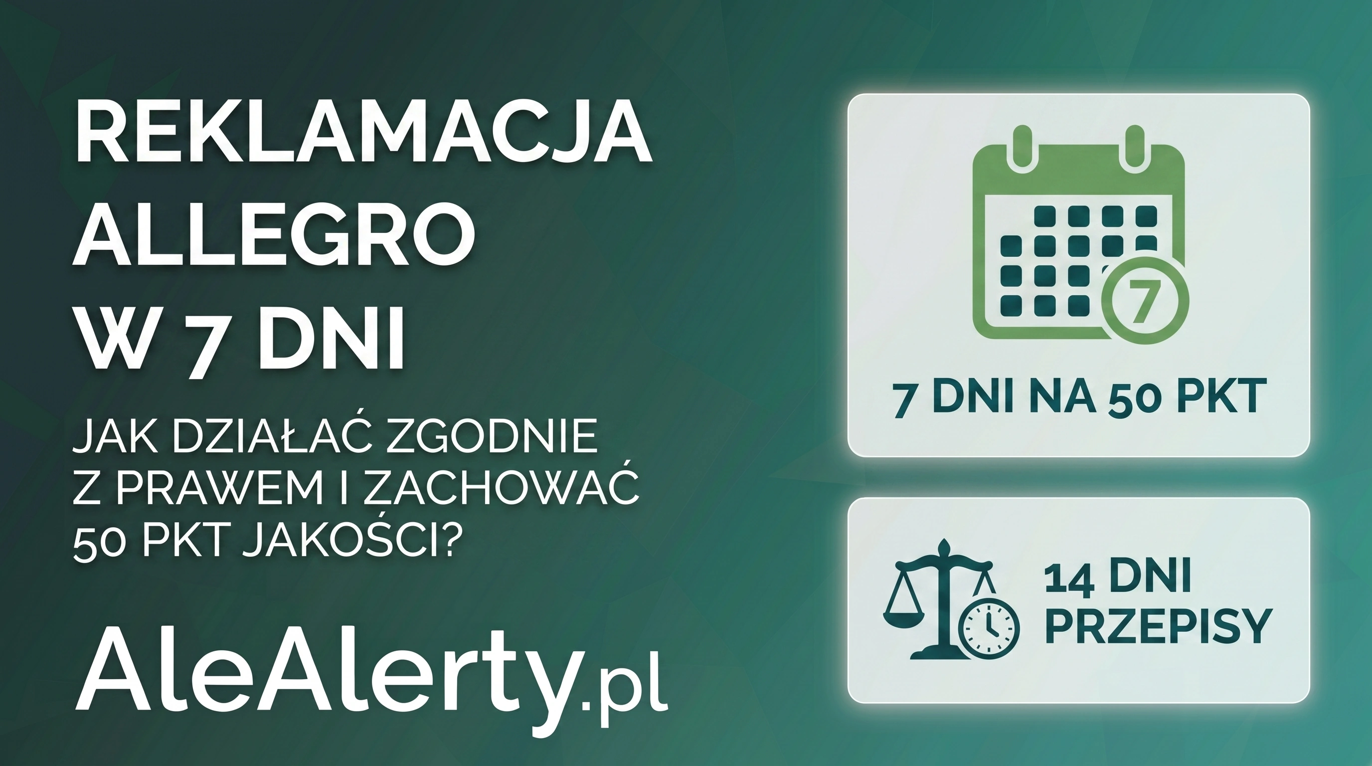 Reklamacja Allegro w 7 dni - jak działać zgodnie z prawem i nie tracić punktów jakości?